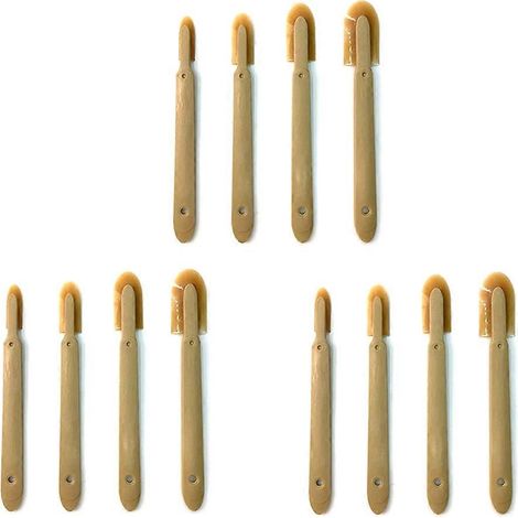 Lot de 12 outils de calfeutrage en caoutchouc de différentes tailles, spatules de finition pour carrelage, évier, etc. (1/4)