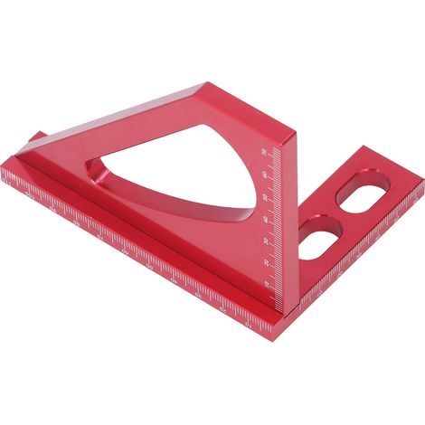 Jauge d'onglet en alliage d'aluminium, outil de traçage et de mesure à 45° et 90° pour le travail du bois (1/5)