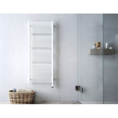 Secador de toallas eléctrico blanco - MILO - 400 watt - 73,5 x 43 (1/5)