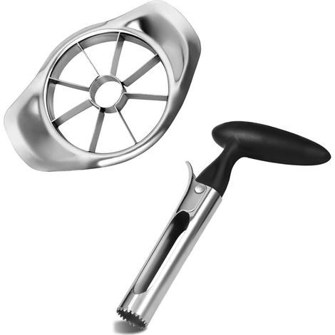 Coupe Pomme, Trancheuse Et Vide pomme, Découpe pomme, 1 Coupe pomme Et Fruits En Acier Inoxydable, Tranche Pour Les Pommes Et Les Poire, Enleve Trognon Pomme, Réutilisables (1/5)