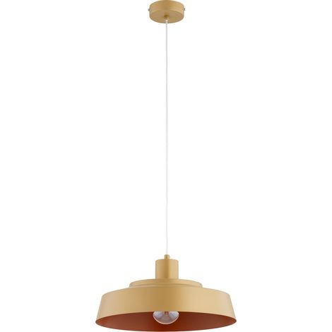 Suspension ronde laiton Ø38,5 cuisine E27 Alfa Delta (1/3)