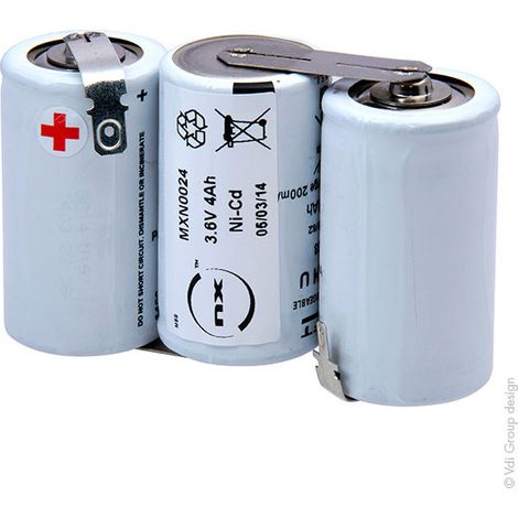 NX - Batterie eclairage secours 3x D HT 3S1P ST1 3.6V 4.2Ah fast (1/4)