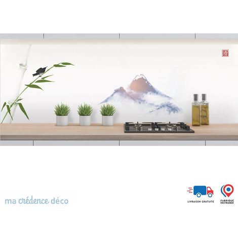 Crédence : Estampe japonaise 1 - Alu composite - 245 - 60 (1/3)