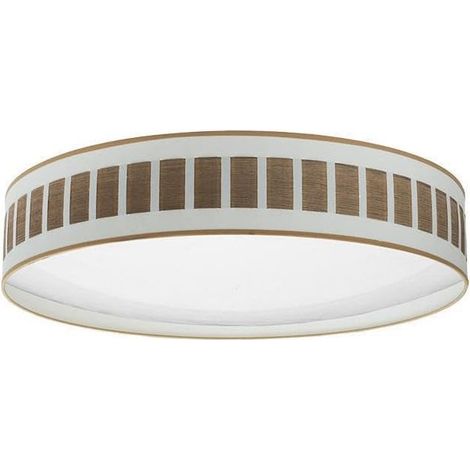 Plafonnier 96 W blanc bois foncé 7488 lm 3000 K, 4 000 K, 6 500 K, 14 x 60 x 60 cm