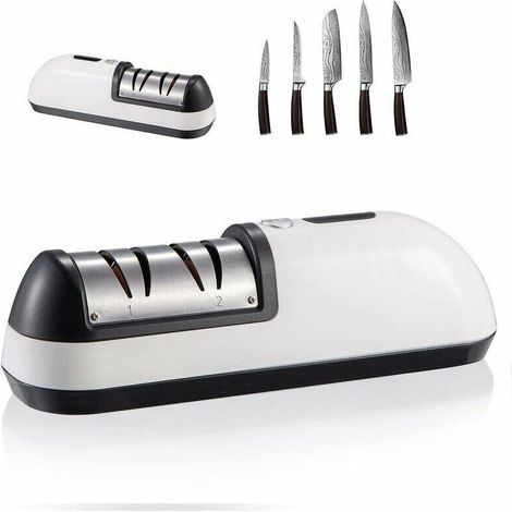 Kitchen Knife Sharpeners 2 in 1 Electric Knife Sharpener, Two-Stage Sharpeners，