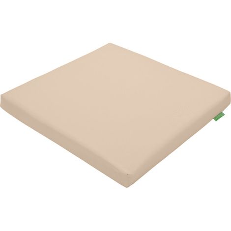 Gardenista - Coussins de Chaise de Jardin, Coussin de Siège de Chaise de Patio Résistant à l'eau 50x44x5cm Coussin de Siège Intérieur et Extérieur avec Attaches Sécurisées - Pierre
