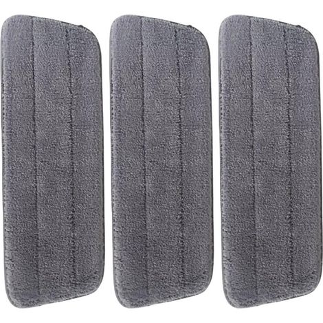 Mop de rechange balai serpillière 39x12 cm - lot de 3