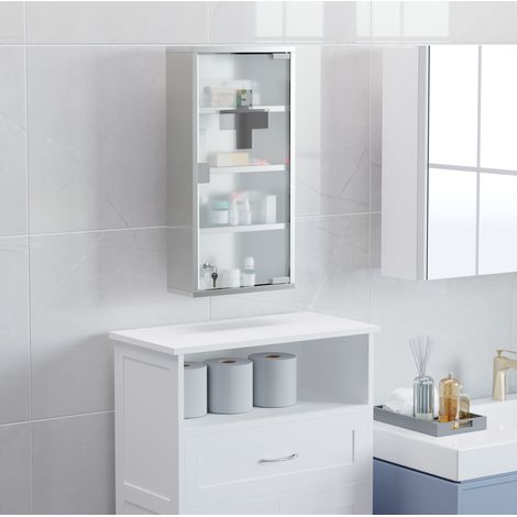 Meuble rangement armoire acier 30 12 60 cm OKMYHOME (1/5)