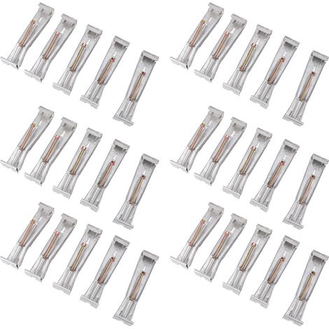 30pcs Quick Screw Gutter Hangers Professional Aluminum 5inch Hidden Rain Gutter Bracket Hooks for Sagging Rain Gutters with Pre Assembled Screw (1/5)