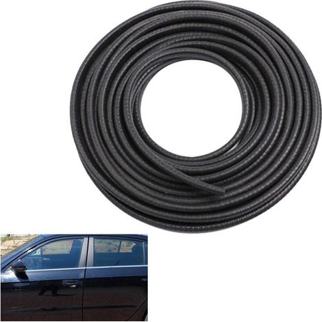 Pour la protection des bords de portières de voiture, joint d'étanchéité en caoutchouc en forme de U, protection flexible anti-collision pour les bords de portières, baguettes décoratives noires (1/5)