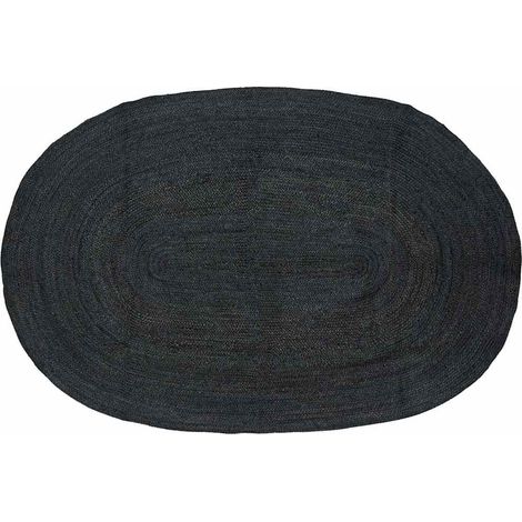 vidaXL Tapis de surface Gris foncé 205 x 305 cm Jute