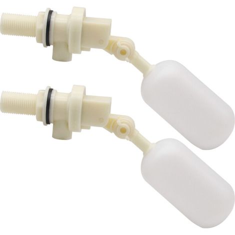 Lot de 2 Valve Flottante pour remplir automatiquement Les abreuvoirs pour Chien, bétail et Moutons Valve à Boule d'arrêt Automatique de Remplissage 1/2" NPT (1/5)