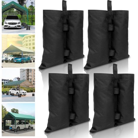 Wolketon Lote de 4 Pesos de Lastre para Gazebo y Cenador – Sacos de Arena Reforzados para Patas de Toldo y Sombrilla