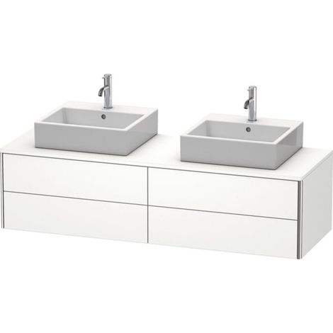 Lavabo consola Duravit XSquare, suspendido, para dos lavabos, 4 (1/2)