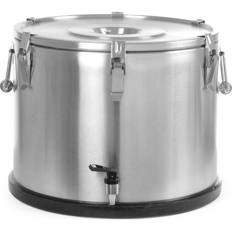 Termo de acero con grifo para transporte de alimentos 50L - Hendi 710333