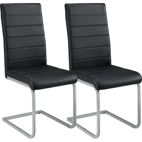Sedia a sbalzo Vegas con similpelle (1/5)