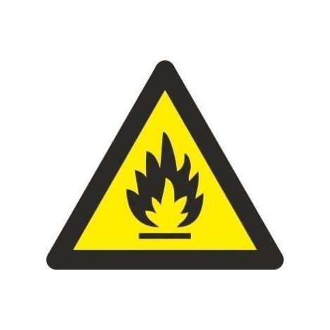 Señal Peligro de Incendio Con Tintas UV Lado 90 mm SEKURECO (Pack de 10) (1/2)