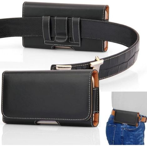 étui de téléphone Universel,Clip Ceinture étui,étui Ceinture Cuir de Téléphone,pour téléphones Mobiles Samsung, (1/4)