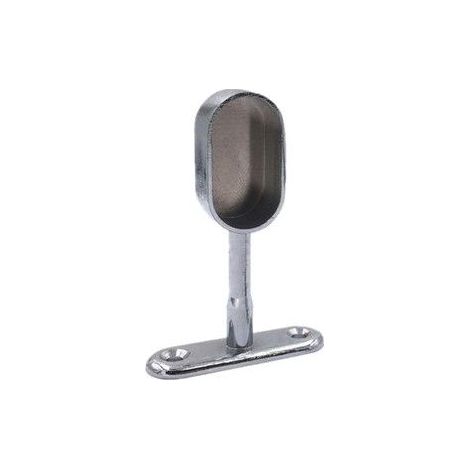 Support ovale en alliage de zinc chromé 16mm (2 off) (1/5)