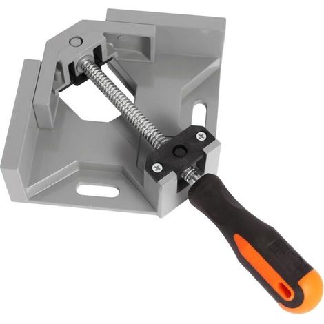 Serre-joint à angle droit à poignée unique, pince à 90° en alliage d'aluminium, mâchoire pivotante réglable, outils de menuiserie, support d'étau pour cadre photo (1/4)