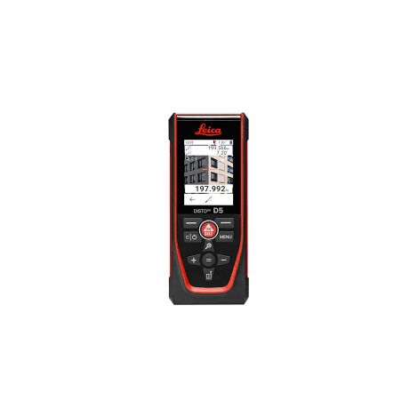 Leica Geosystems – Télémètre laser Disto D5 – Portée 200m – Précision 1mm – Viseur numérique Pointfinder 4x – Mesures horizontales et de hauteur