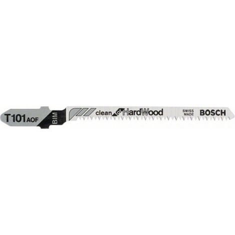 Bosch T 101 AOF Clean hoja de sierra de calar 3 piezas metálica