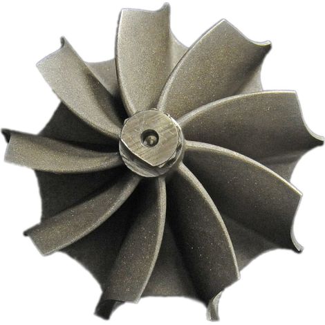 Rueda de eje turbo de alto caudal, rotor IHI RHV5 56/63 de 9 álabes (1/3)