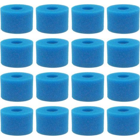 Lot de 16 filtres en mousse lavables et réutilisables pour spa Pure Spa, type S1 (1/5)