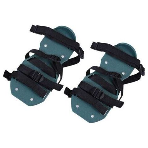 Chaussure Aérateur Pelouse, Chaussure a Clou pour Ragreage avec 4 Sangles Réglables Sandales pour Une Pelouse Parfaite, pour Scarificateur de Pelouse Ou de Cour (1/4)