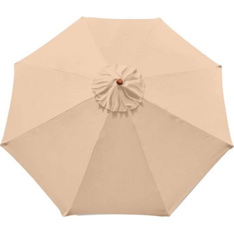 Toile De Parasol Déporté - 300 X 300 Cm - Pour Parasol Octogonal À 8 Baleines - Toile De Remplacement UV Résistante - 1 Pièce (1/4)
