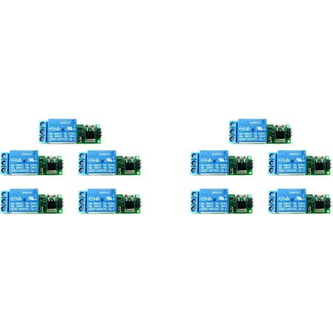 10 relais bistables à verrouillage automatique 6-24 V avec module de déclenchement à impulsion basse (1/5)