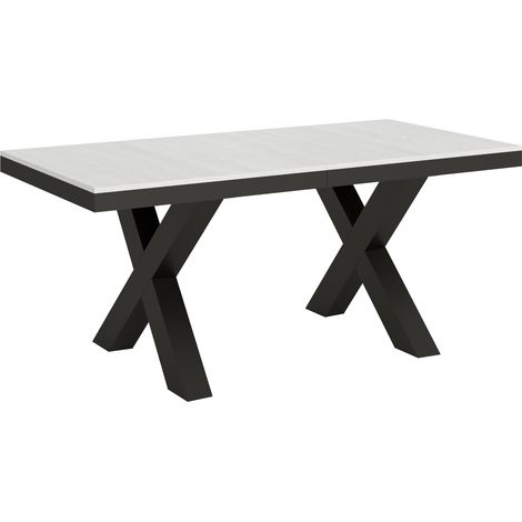 Tavolo "Andria" allungabile in legno per sala da pranzo -Allungabile fino a 284 cm / Bianco Frassino (1/5)