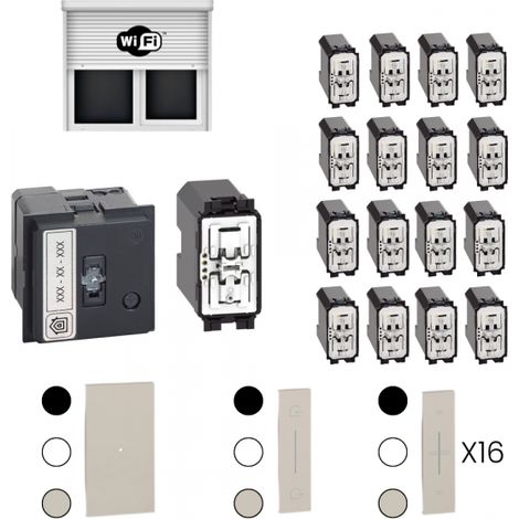Bticino Kit gestione tapparelle Centralizzato APP Wireless Living Now - K2010KITN nr.16 Tapparelle
