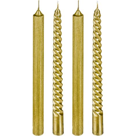 VELA BASTÓN X4 COLOR ORO (1/5)