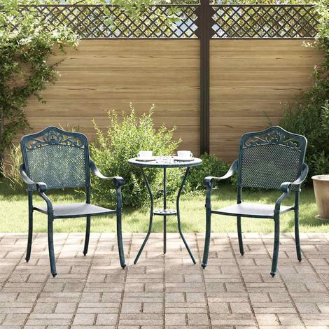 Gartenstuhl 2 pcs Grün 64 x 62 x 93cm Aluminium