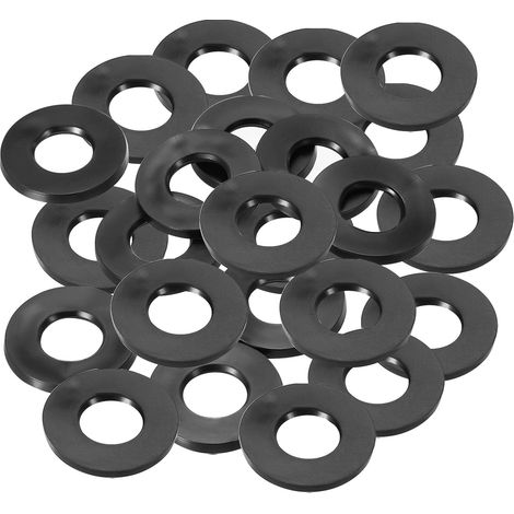 Joint Plat En Caoutchouc M8, Lot De 24, Diamètre Intérieur 8mm, Diamètre Extérieur 18mm, Épaisseur 3mm, Joint D'étanchéité Pour Robinet, Tuyau D'eau, Boulon De Fixation, Noir (1/5)