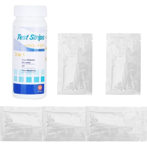 Papier de Test de PH de l'eau 3 en 1, bandes de chlore pour piscine et SPA, accessoire de nettoyage