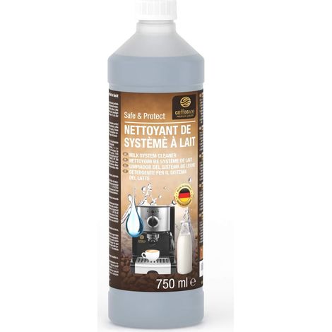 750ml Nettoyant pour système laitier pour Delonghi, Magnifica S, Siemens, Série EQ, Jura, Krups, Bosch, Miele, Melitta machines à café automatiques et cafetières, 50 utilisations, (1/5)