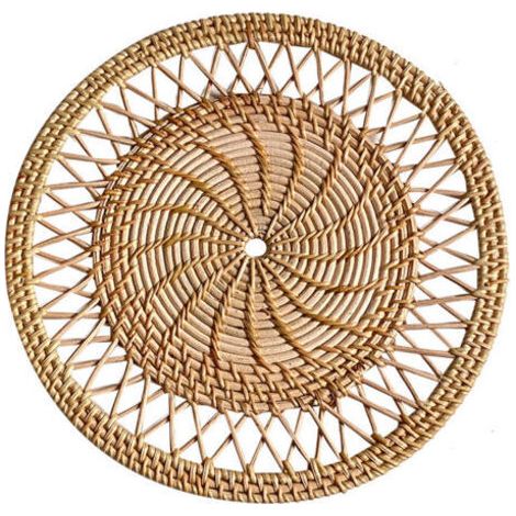 Rideau/décoration murale en rotin tressé à la main. Convient pour le salon, la véranda et la maison. 30 cm. (1/2)