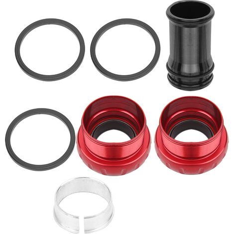 GUB Mountainbike-Kurbelgarnitur aus Aluminiumlegierung mit hohlem Keramik-Innenlager und roten Lagern (1/5)