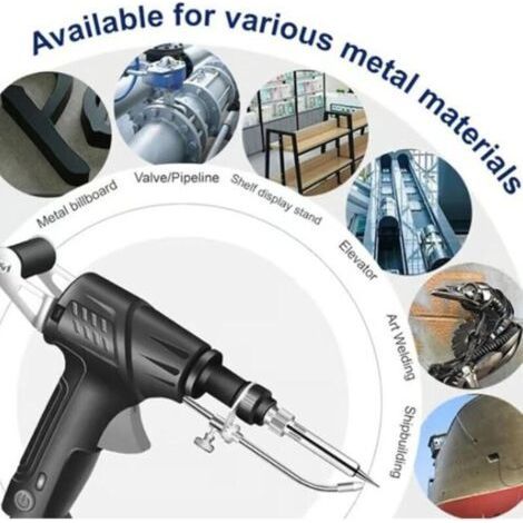 Industrial Internal Heating Welding Tools,Multifunction Soldering Iron,3 in 1 Portable Welding Gun for Metal,Green (1/3)