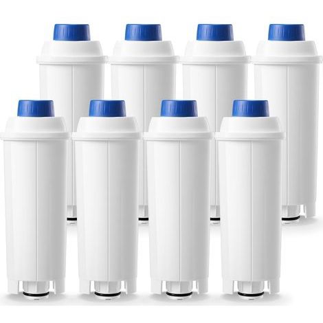 Filtre à eau de rechange pour machines à café Delonghi DLSC002, compatible avec Delonghi Dinamica, Magnifica S, Eletta Explorer, ETAM Autentica EPAM et ECAM Series (8) (1/5)