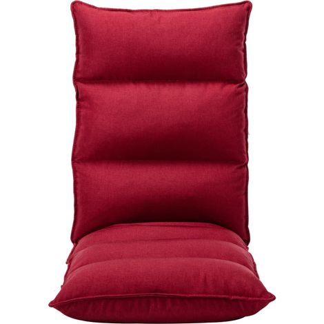 Maison Exclusive - Sedia a Sdraio da Terra Pieghevole Rosso Vino in Tessuto (1/5)