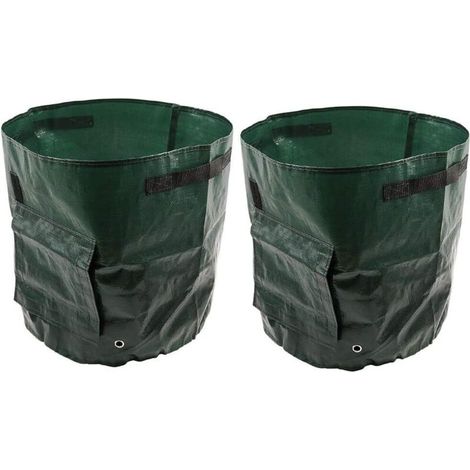 2er-Pack Kartoffelpflanzsäcke / 10 Gallonen - PE-Pflanzsäcke für Kartoffeln