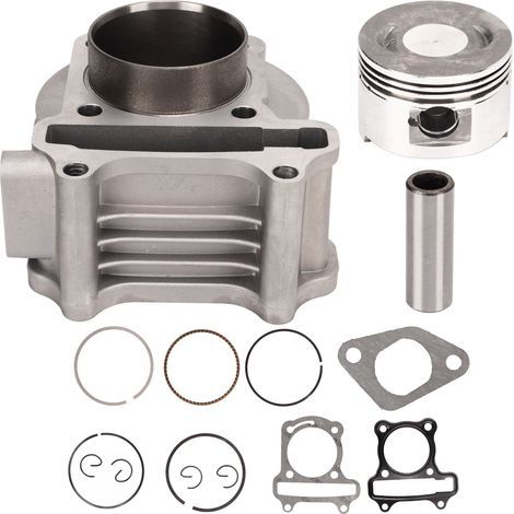 Motorrad-Zylinder-Kit, 50-mm-Zylinder-Montagesatz, kompletter Kolbenring-Satz als Ersatz für GY6 100-ccm-Motorrad-Roller. (1/5)
