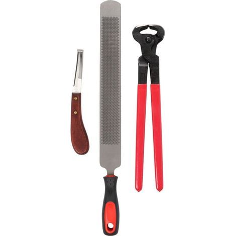 Kit de garniture de sabot, outils de maréchal-ferrant, professionnel pour ânes et chevaux de taille moyenne et grande (1/5)