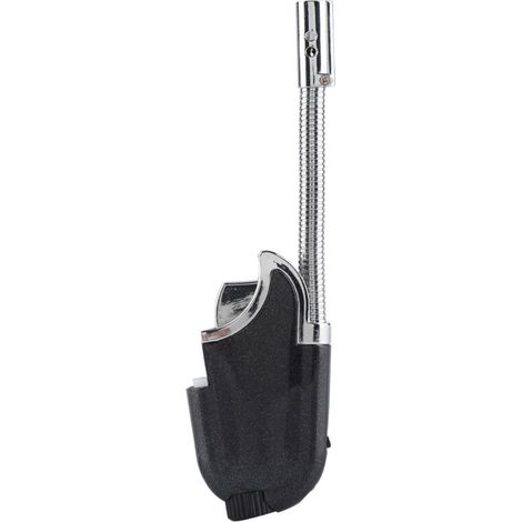 Allume-gaz rechargeable à col flexible pour barbecue et camping, outil d'allumage à flamme butane (1) (1/5)