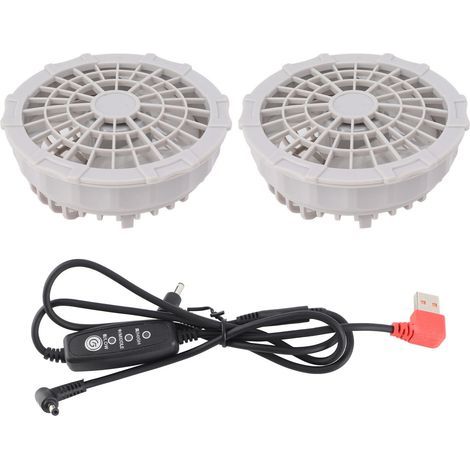 5V USB-Ventilator mit Klimaanlage – Doppelt verstellbarer Kopf, leicht und leise für den Einsatz im Freien (1/5)