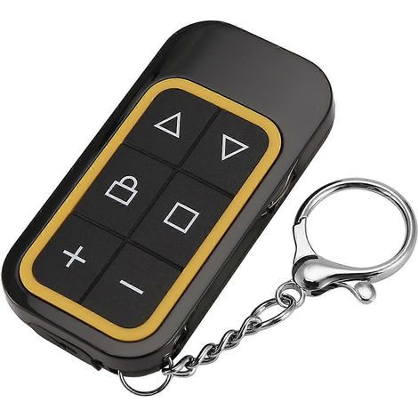 Télécommande de porte de garage rechargeable, copie universelle multifréquence, couleur jaune (1/5)