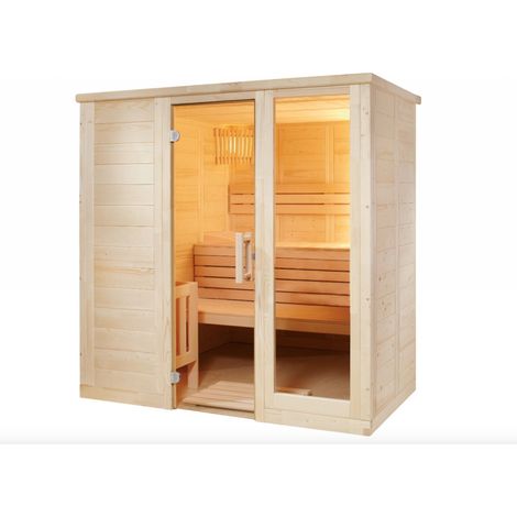Harvia Komfort Small Massivsauna aus Fichte Saunakabine ca. 208x158x204 cm